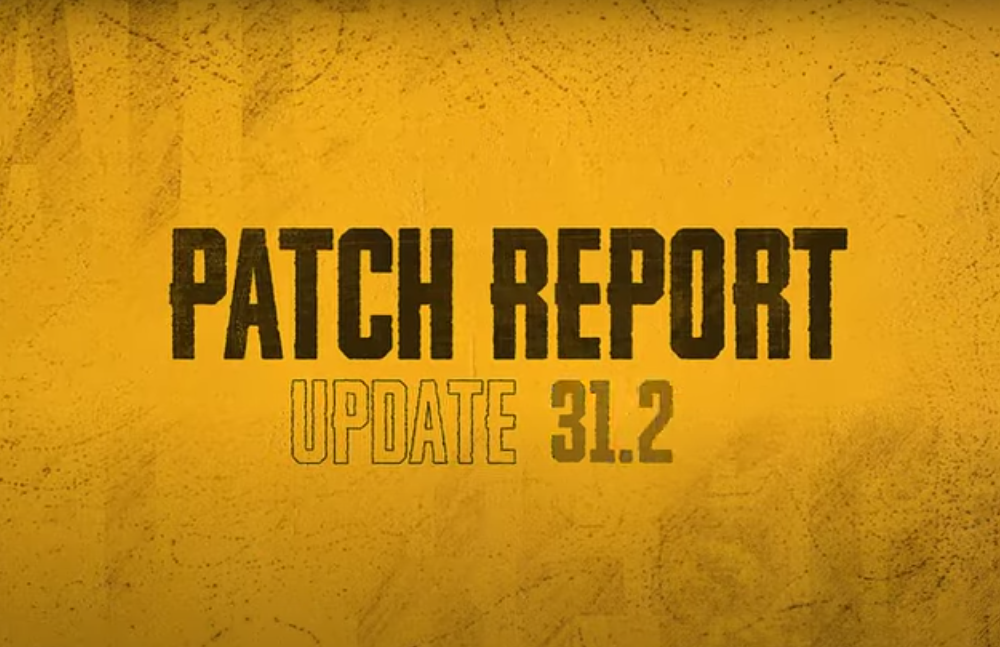 Update 31.2 for PUBG BATTLEGROUNDS is now available