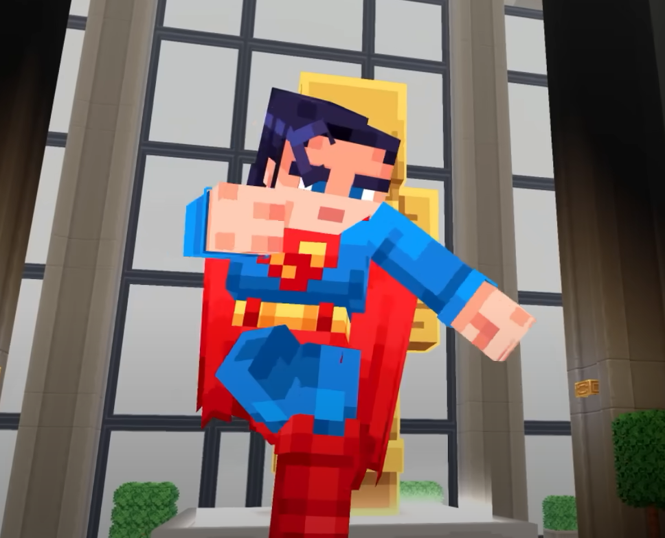 Become Superman in the Minecraft x Superman DLC