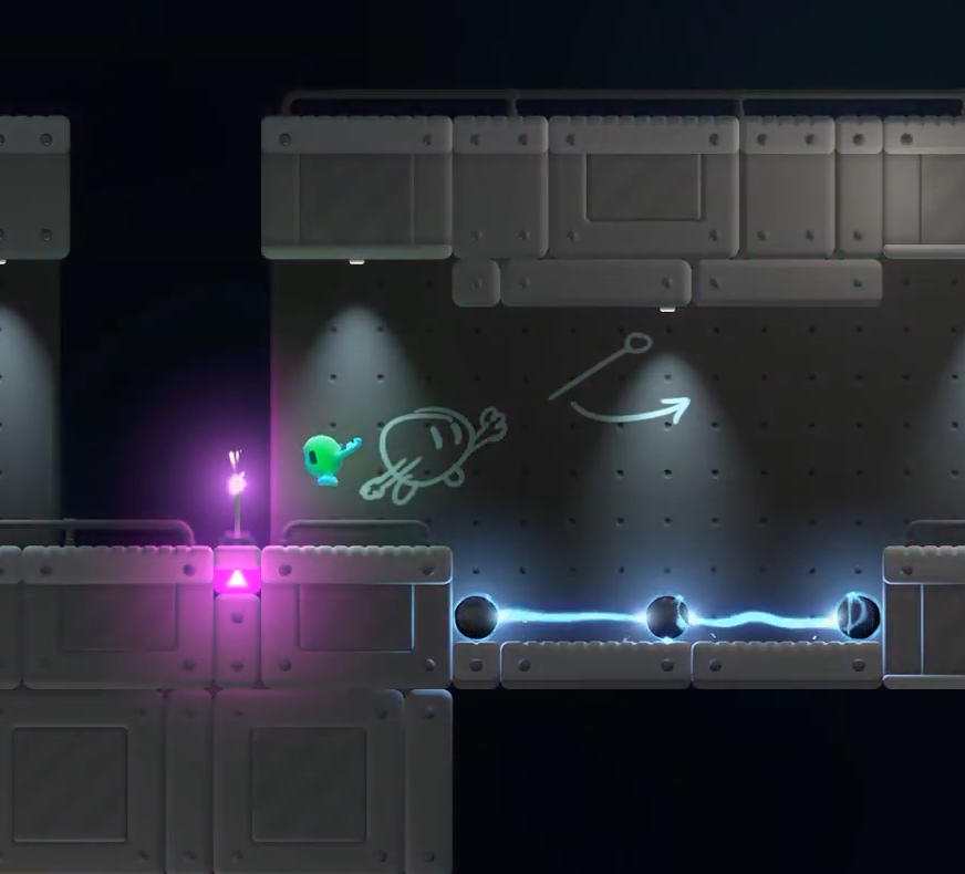 Gooey a stretchy lab-grown hero out on Steam now